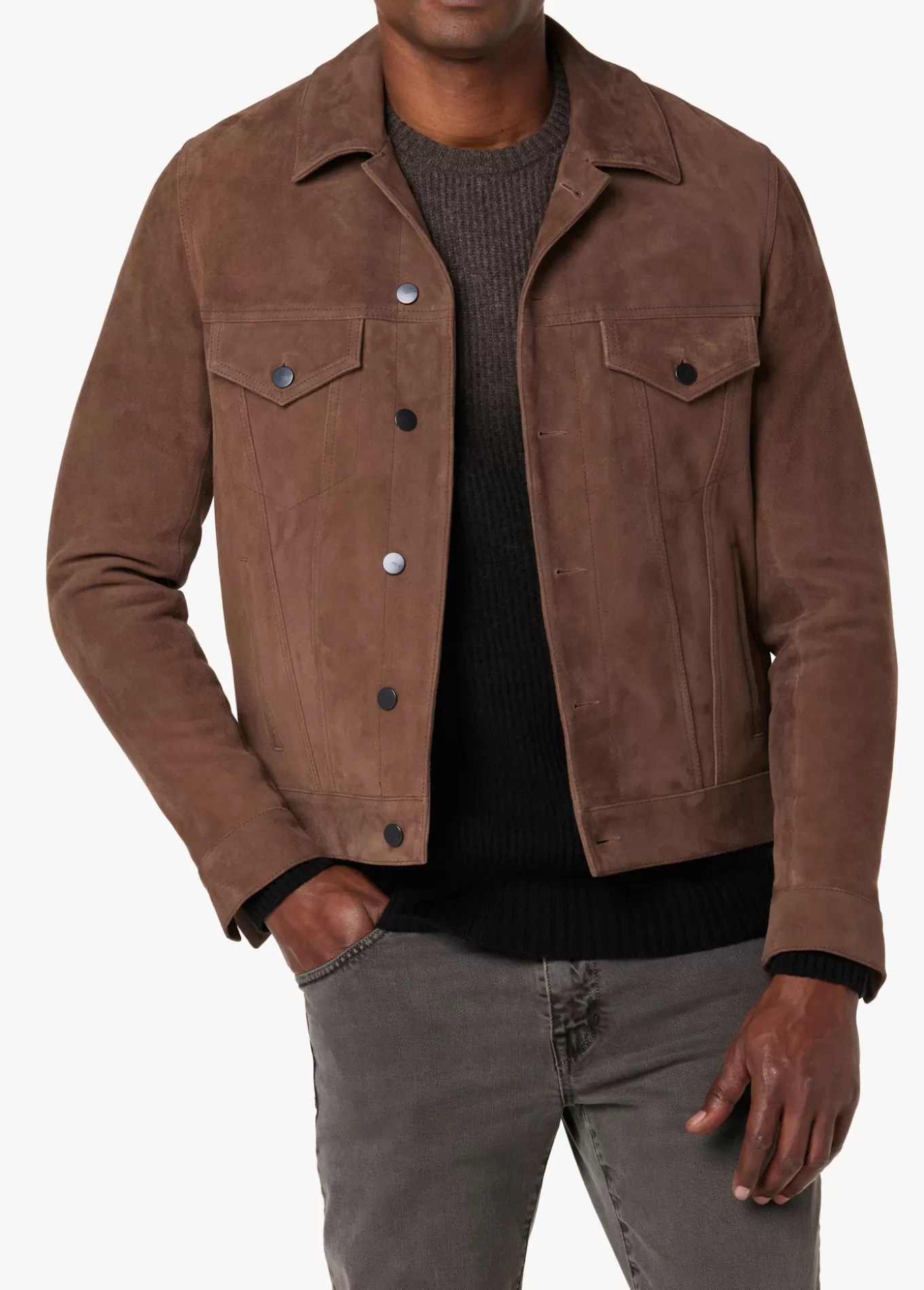 CASH SUEDE TRUCKER JACKET>Joe’s Jeans Best Sale