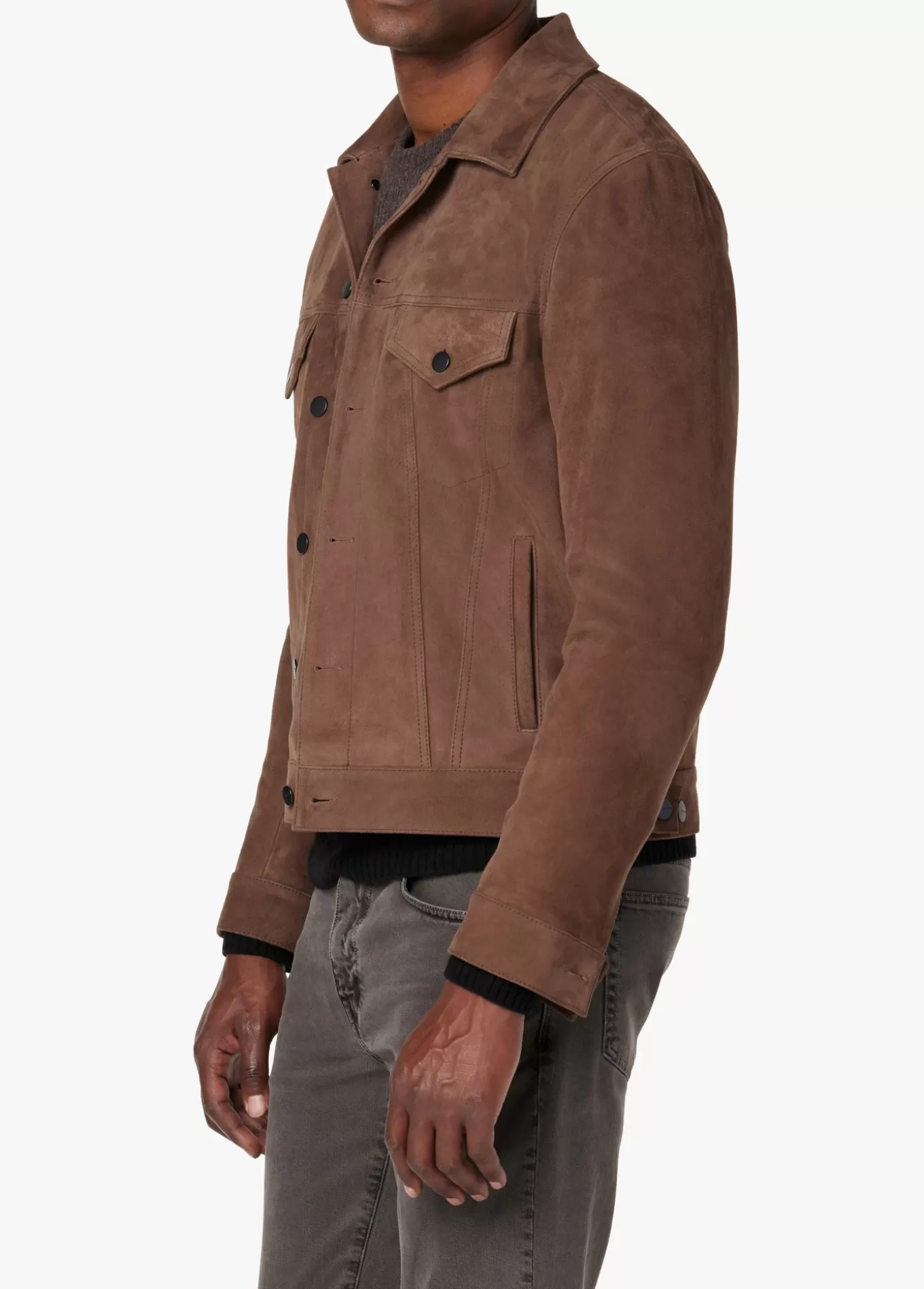 CASH SUEDE TRUCKER JACKET>Joe’s Jeans Best Sale