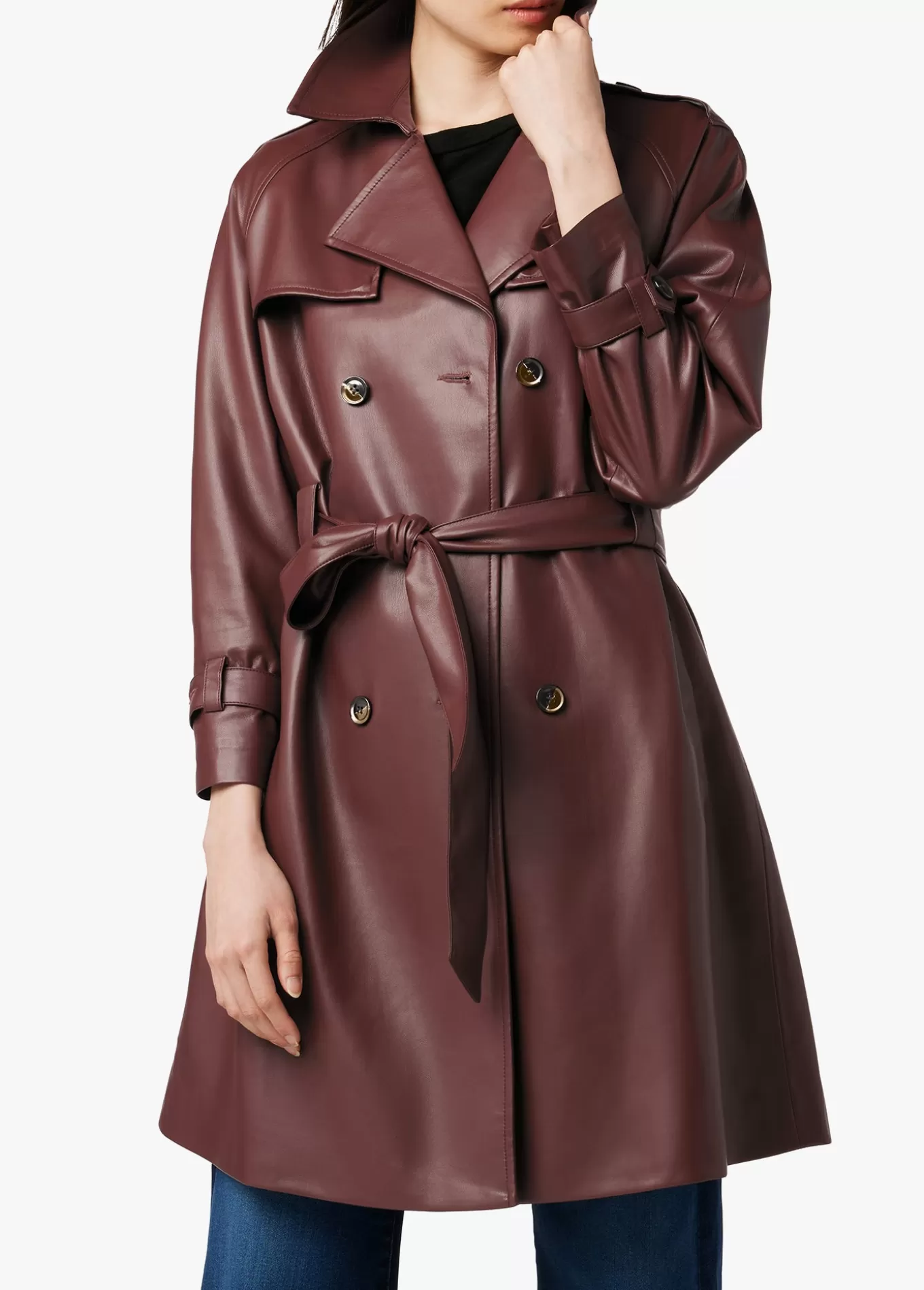 ELIZA VEGAN LEATHER TRENCH>Joe’s Jeans Discount